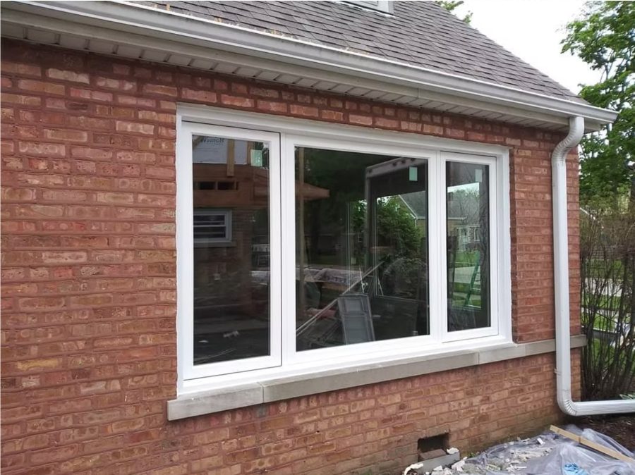 New energy-efficient windows after replacement