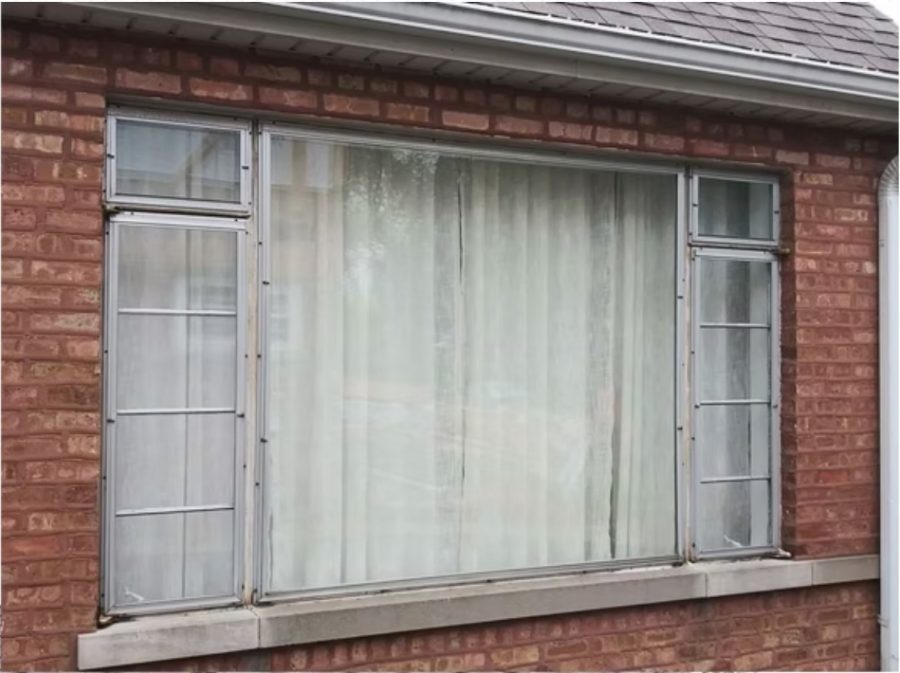 Old drafty windows before replacement
